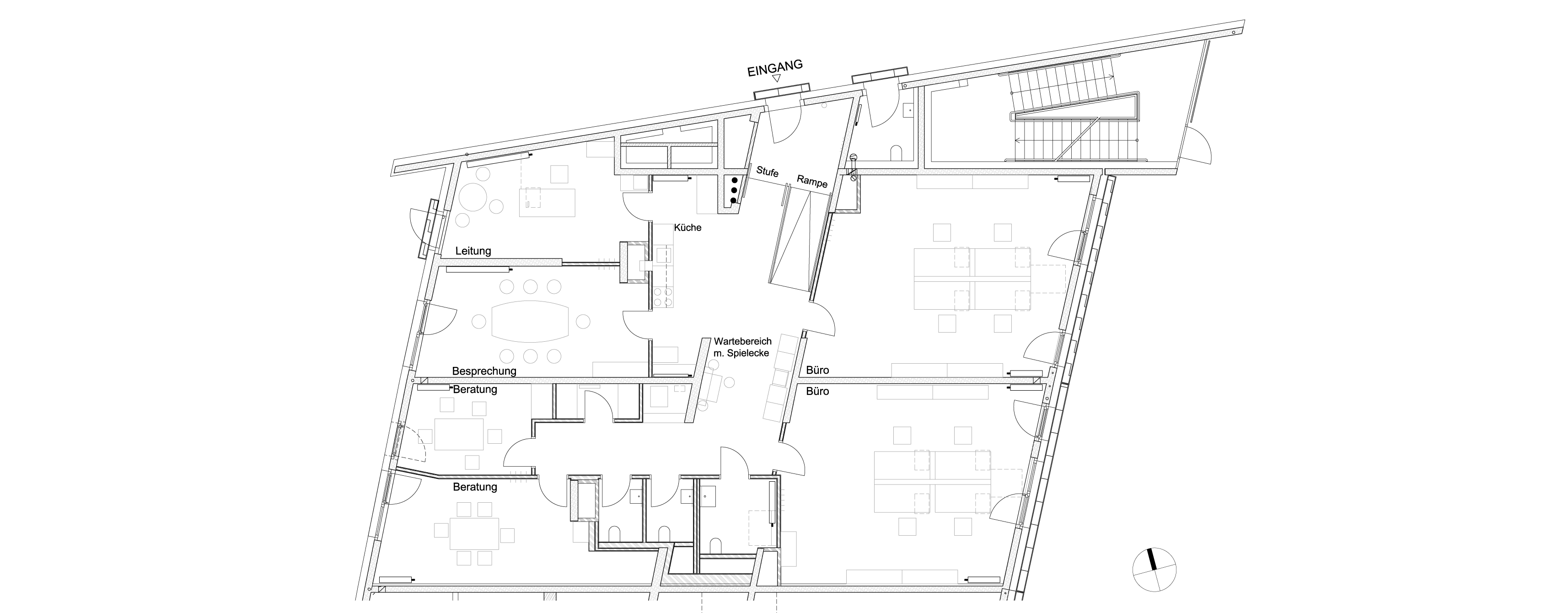 Büro - Möblierungsplan